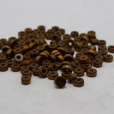 1000 Coffee Colour Wood Beads 6X3mm Column Heishi ~Wooden