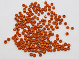 1000 Orange 4mm Round Wood Seed Beads