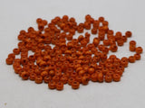 1000 Orange 4mm Round Wood Seed Beads
