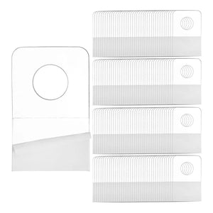 1000 PCS Adhesive Hanging Tabs 1X1-1/2 Inch Hole Hanger Hang Tag Retail Supplies