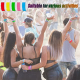 1000 PCS Paper Wristbands for Events - 10 Colors