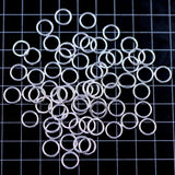 DIY Sliver Plated Soldered Closed Jump Rings Charms 10x1mm