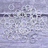 DIY Sliver Plated Soldered Closed Jump Rings Charms 10x1mm
