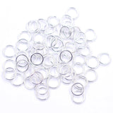 DIY Sliver Plated Soldered Closed Jump Rings Charms 10x1mm