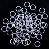DIY Sliver Plated Soldered Closed Jump Rings Charms 10x1mm