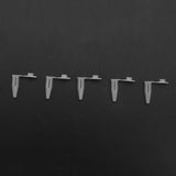 1000 Pcs 0.2ml Round Bottom Centrifuge Tubes w Caps Clear