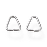 1000 Pcs Stainless Steel Triangle Rings Ice Pick Pinch Bails Buckle Beads Clasps
