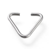 1000 Pcs Stainless Steel Triangle Rings Ice Pick Pinch Bails Buckle Beads Clasps