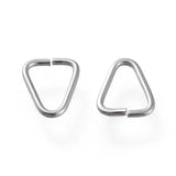 1000 Pcs Stainless Steel Triangle Rings Ice Pick Pinch Bails Buckle Beads Clasps