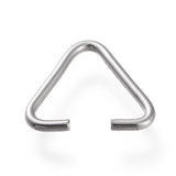 1000 Pcs Stainless Steel Triangle Rings Ice Pick Pinch Bails Buckle Beads Clasps