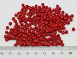 1000 Red 4mm Round Wood Seed Beads