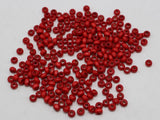 1000 Red 4mm Round Wood Seed Beads
