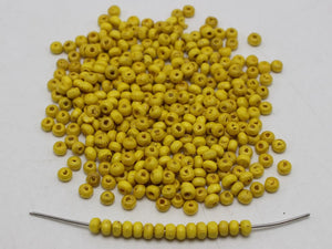 1000 Yellow 4mm Wood Seed Beads~Wooden Spacer beads
