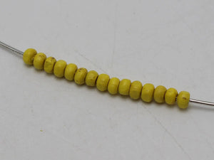 1000 Yellow 4mm Wood Seed Beads~Wooden Spacer beads