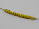 1000 Yellow 4mm Wood Seed Beads~Wooden Spacer beads