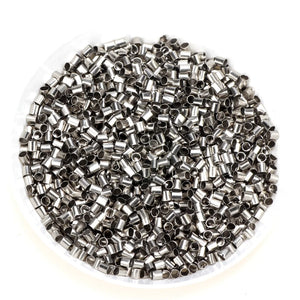 1000 pcs Electroplated Copper 2mm Tube Wire Rope Jewelry Making DIY Accessories