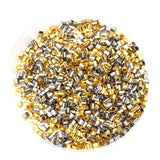 1000 pcs Electroplated Copper 2mm Tube Wire Rope Jewelry Making DIY Accessories