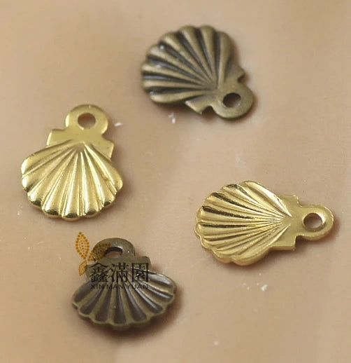 1000pcs 6x8mm Shell Shape Charm QY1769