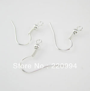 1000 Silver Plated Earring Hooks Set