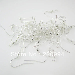 1000 Silver Plated Earring Hooks Set