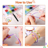 10000Pc 3Mm Glass Seed Beads & 360Pc Letter Beads For DIY Jewelry