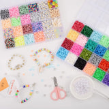 10000Pcs/Box 6mm Clay Beads Jewelry Making Kit
