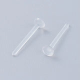 10000pcs Plastic Stud Earring Findings Transparent Earring Stopper DIY Jewelry