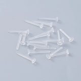 10000pcs Plastic Stud Earring Findings Transparent Earring Stopper DIY Jewelry