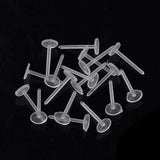 10000pcs Plastic Stud Earring Findings Transparent Earring Stopper DIY Jewelry