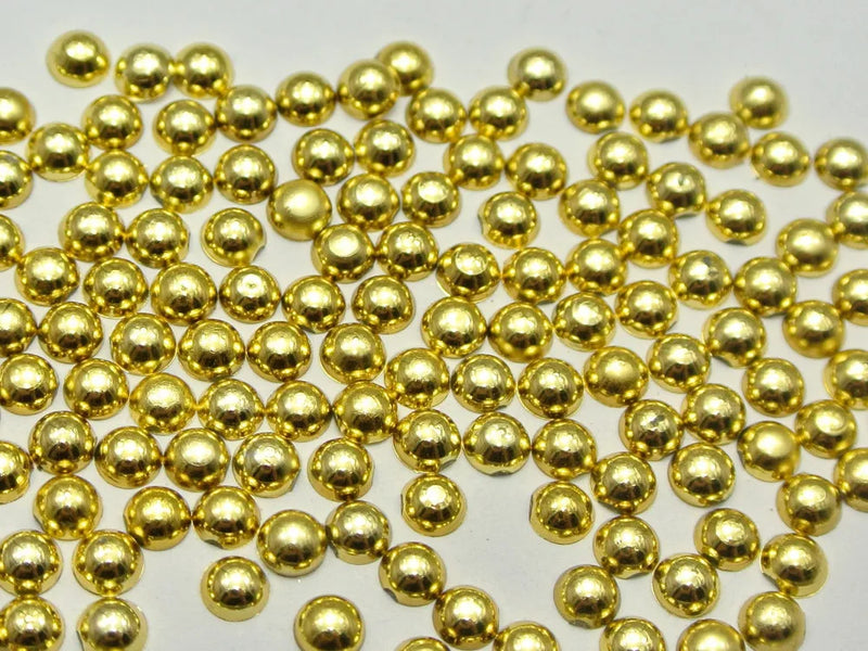 10000pcs 2mm Metallic Flatback Round Tiny Half Pearl Nail Art Craft Decoration