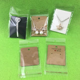 1000PCS 12*6cm OPP Bags with Hanging Hole Clear Transparent Self Adhesive Seal