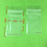 1000PCS 12*6cm OPP Bags with Hanging Hole Clear Transparent Self Adhesive Seal