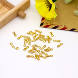 1000PCS 2*7mm Tail Extender Chain Metal Alloy Water Drop Pendants
