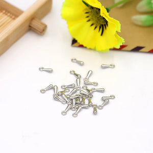 1000PCS 2*7mm Tail Extender Chain Metal Alloy Water Drop Pendants