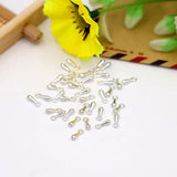 1000PCS 2*7mm Tail Extender Chain Metal Alloy Water Drop Pendants