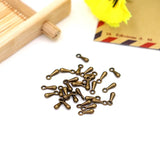 1000PCS 2*7mm Tail Extender Chain Metal Alloy Water Drop Pendants