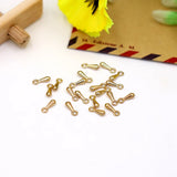 1000PCS 2*7mm Tail Extender Chain Metal Alloy Water Drop Pendants