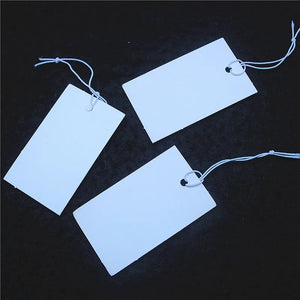 1000PCS Brown Paper Tags 20x40MM Labels For Merchandise Selling