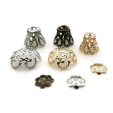 1000PCS Flower Bead Caps Tibetan Style Spacers for Jewelry Making