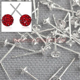 1000PCS 925 Sterling Silver DIY Stud Earrings Post Pin for Women