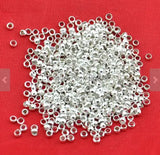 1000PCS Silver Plated 2mm Beads - DIY Jewelry Making Accessory