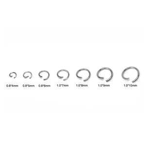1000Pcs Stainless Steel Open Jump Rings for Jewelry Making Findings