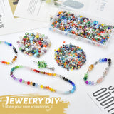 1000Pcs Austrian Glass Crystal Spacer Beads Kit