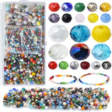 1000Pcs Austrian Glass Crystal Spacer Beads Kit