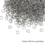 1000Pcs Stainless Steel Split Rings Open Jump Rings DIY Jewelry Findings