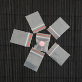 1000Pcs 2.5cm Clear Zip Lock Resealable Plastic Retail Bag