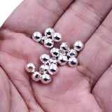 1000Pcs Seed Beads Round Spacer Alloy Silver Plated Charms Necklaces DIY 5mm