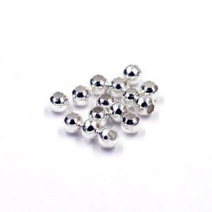 1000Pcs Seed Beads Round Spacer Alloy Silver Plated Charms Necklaces DIY 5mm