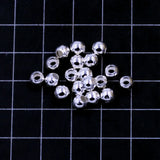 1000Pcs Seed Beads Round Spacer Alloy Silver Plated Charms Necklaces DIY 5mm