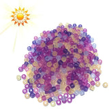 1000Pcs UV Bead Change UV Reactive Plastic Pony Beads